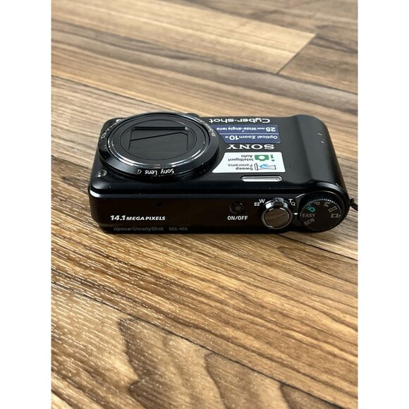 Sony CyberShot DSC-H55 14.1MP 10x Optical Zoom Digital Camera Black W/ Charger - Picture 9 of 14